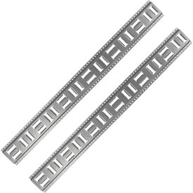 Fast-Track E-Track Horizontal Vertical Anchor Track, 48" Galvanized Steel, Pack Of 2