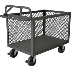 4 Sided Mesh Box Truck, Steel, 2000 lb. Cap., 42-1/2"L x 24-1/2"W x 35-3/16"H