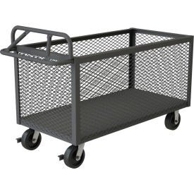 4 Sided Mesh Box Truck, Steel, 2000 lb. Cap., 54-1/2"L x 24-1/2"W x 35-3/16"H