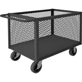 4 Sided Mesh Box Truck, Steel, 2000 lb. Cap., 66-1/2"L x 30-1/2"W x 33"H
