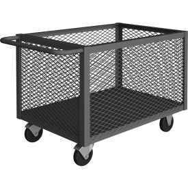 4 Sided Mesh Box Truck, Steel, 1400 lb. Cap., 42-1/2"L x 24-1/2"W x 28-1/16"H