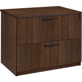 Legacy 2 Drawer Lateral File, 36"W x 24"D x 29"H, Neo Walnut