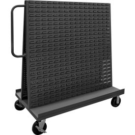 A-Frame Truck with Pegboard & Louvered Panel, 54-1/2"W x 30"D x 57"H, Gray