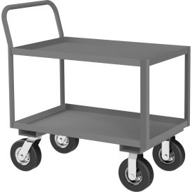 Platform Truck with 2 Shelves, 1200 lb. Cap., 39"L x 24-1/4"W x 40-15/16"H, Gray
