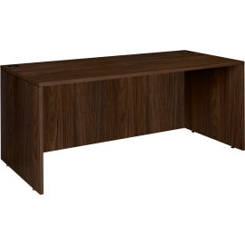 Legacy Credenza Desk Shell, 71"W x 24"D x 29"H, Neo Walnut