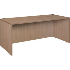 Legacy Credenza Desk Shell, 71"W x 24"D x 29"H, Noble Oak