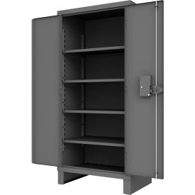 Access Control Cabinet with Electronic Lock, 12 Gauge, 36"W x 24"D x 78"H, Gray