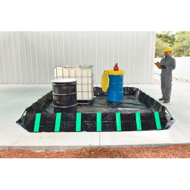 Ultra-Containment Berm, Compact Model, 28 oz. Copolymer 2000, 30'L x 12'W x 12"H