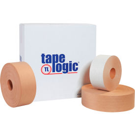 Reinforced Water Activated Tape, 3" x 300 Yds., Kraft, 6 Rolls/Case
