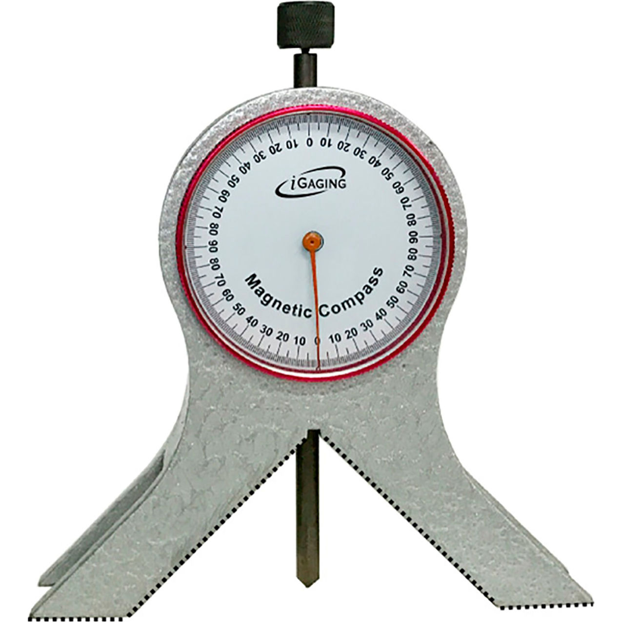 360° Magnetic Dial Protractor with Center Punch, Magnetic Legs