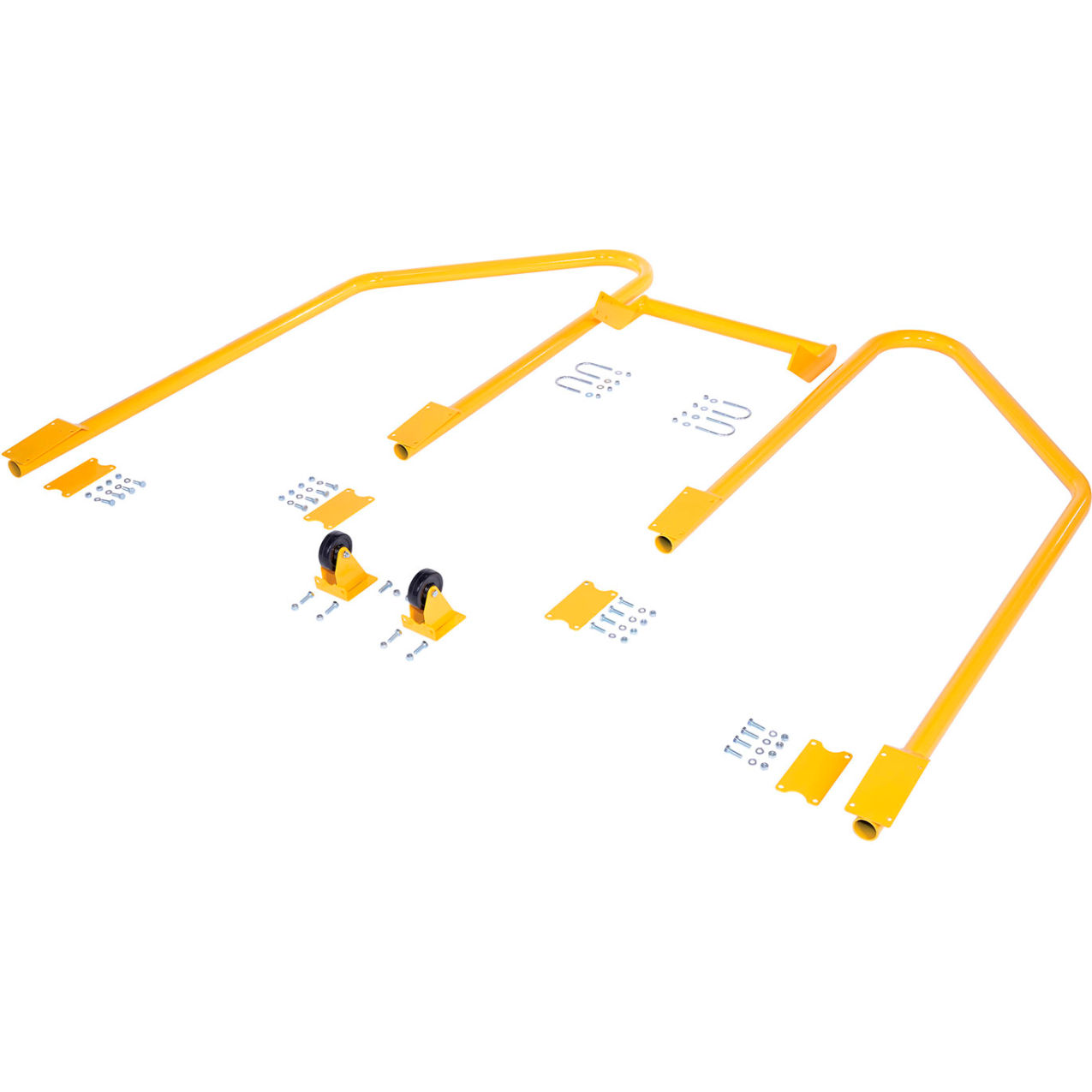 All Options Kit For 3 Step Poly Stool Models, 33-13/16"L x 23-3/8"W x 68-3/8"H, Yellow