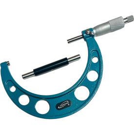 Micrometers, Ratchet with Blue C Frame, 3 - 4" Range
