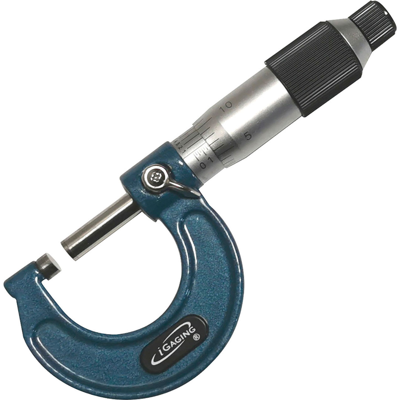 Micrometers, Ratchet with Blue C Frame, 0 - 1" Range