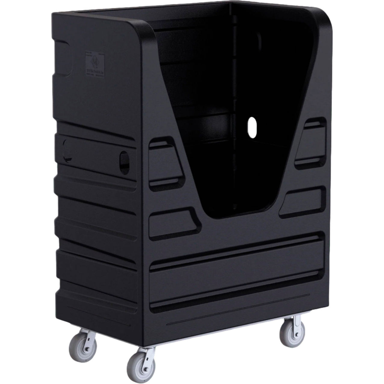 Heavy Duty Bulk Transport Truck, 48 Cu. Ft., Black