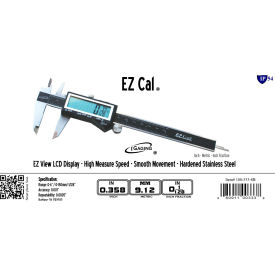 EZ-Cal X-Large Digital Display Caliper, IP54, Range 0 - 6"/150mm