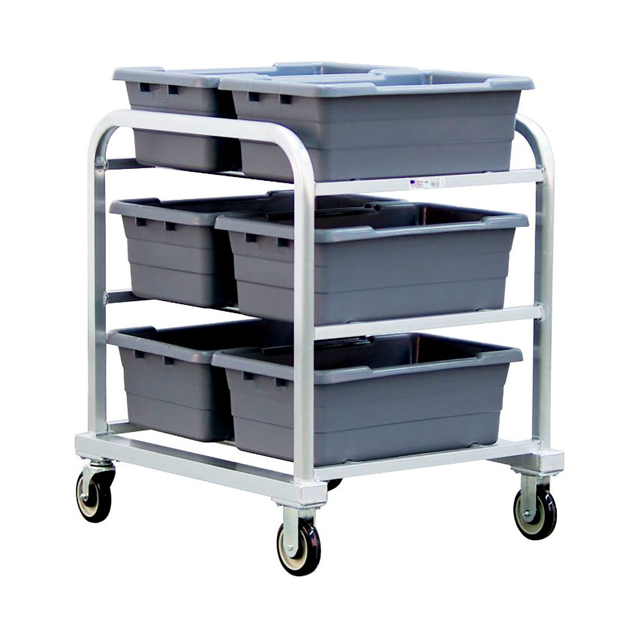 Heavy Duty Aluminum Lug Dolly/Bin Cart, 350 lb. Cap., 33"L x 29-1/2"W x 37-7/8"H