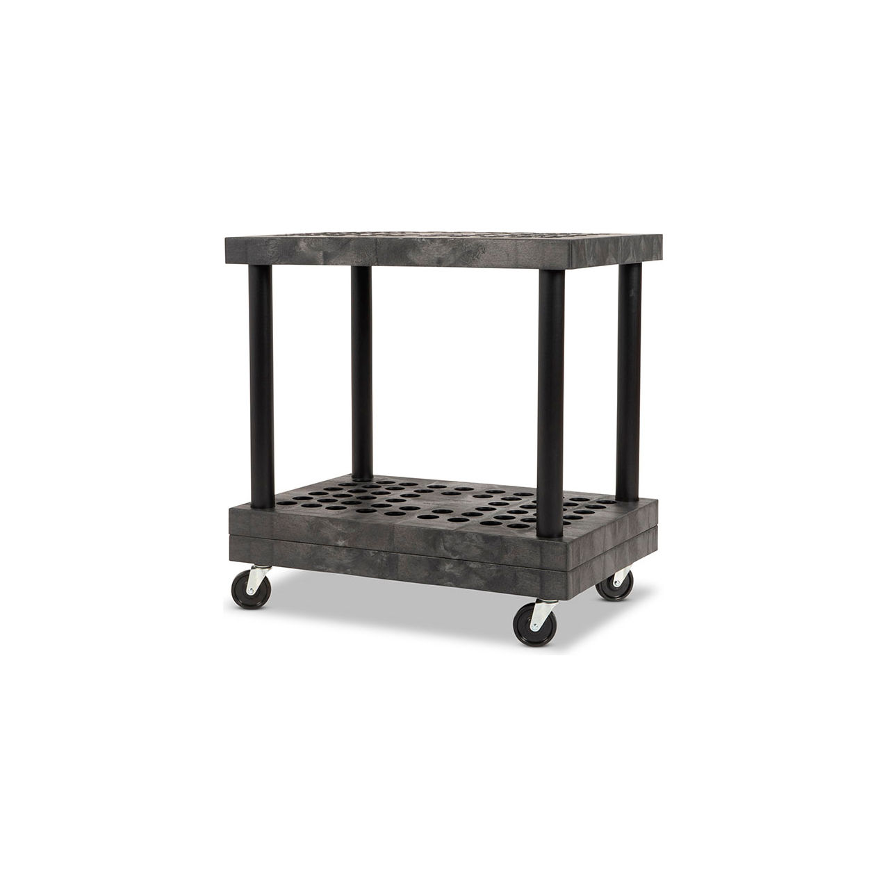 Mobile Tool Cart, 56 Slots, 36"W x 24"D x 37"H, Black
