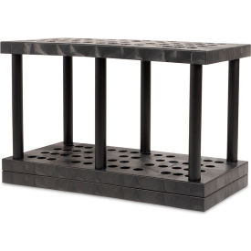 Stationary Tool Rack, 48 Slots, 48"W x 24"D x 30"H, Black
