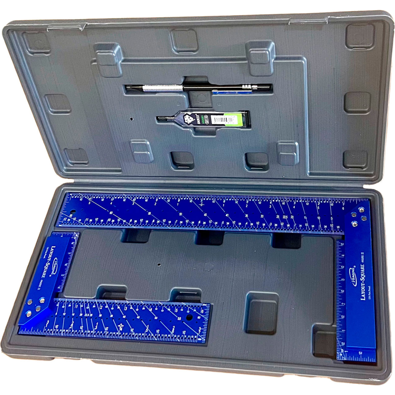Precision Layout Square For Layout, Line and Angle Drawing, 7 & 12" Set