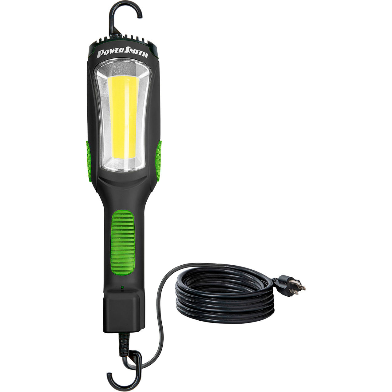 LED Drop Light with 25' Cord, 3000 Lumens, Black/Green