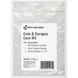 Cuts and Scrapes Care Kit Refill, 6 Pieces, Plastic Case