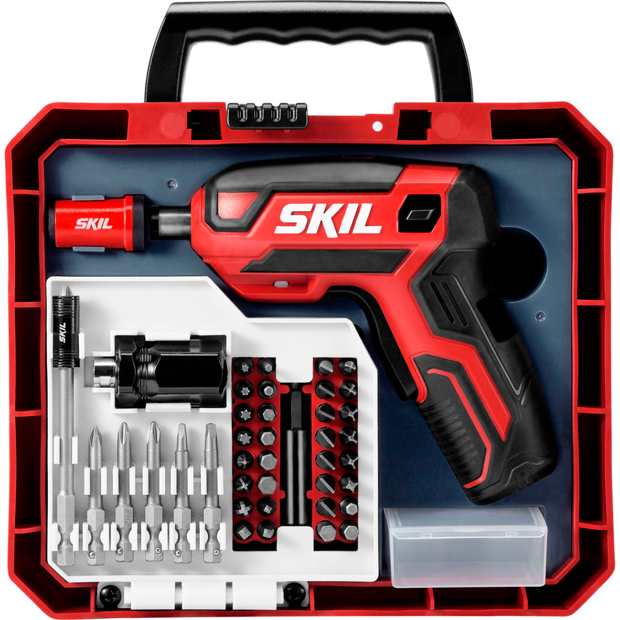 Rechargeable 4V Screwdriver with 42 Piece Bit Kit, 220 RPM