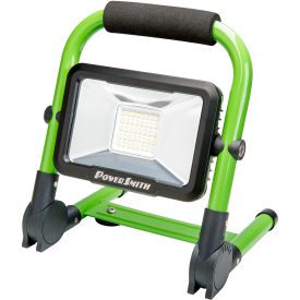 Foldable Rechargeable LED Work Light with Magnetic Base, 1500 Lumens, Black/Green