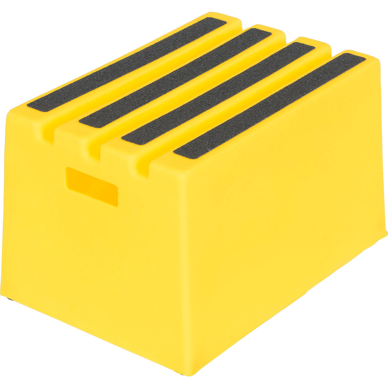 1 Step Polyethylene Stool, 13-3/4"L x 19-1/2"W x 11-3/4"H, Yellow