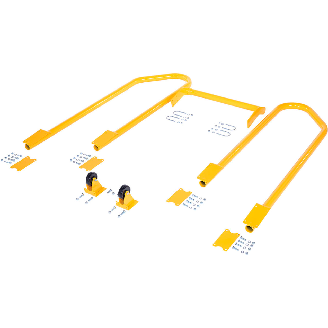 All Options Kit For 2 Step Poly Stool Models, 23-3/8"L x 25"W x 23-11/16"H, Yellow