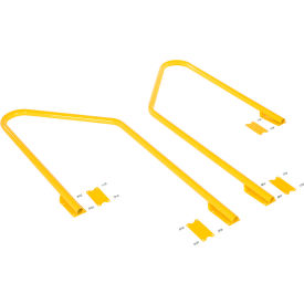 Retro Fit Handrail Kit For 3 Step Poly Stool Models, 27-9/16"Lx4-3/16"Wx64-1/16"H, Yellow