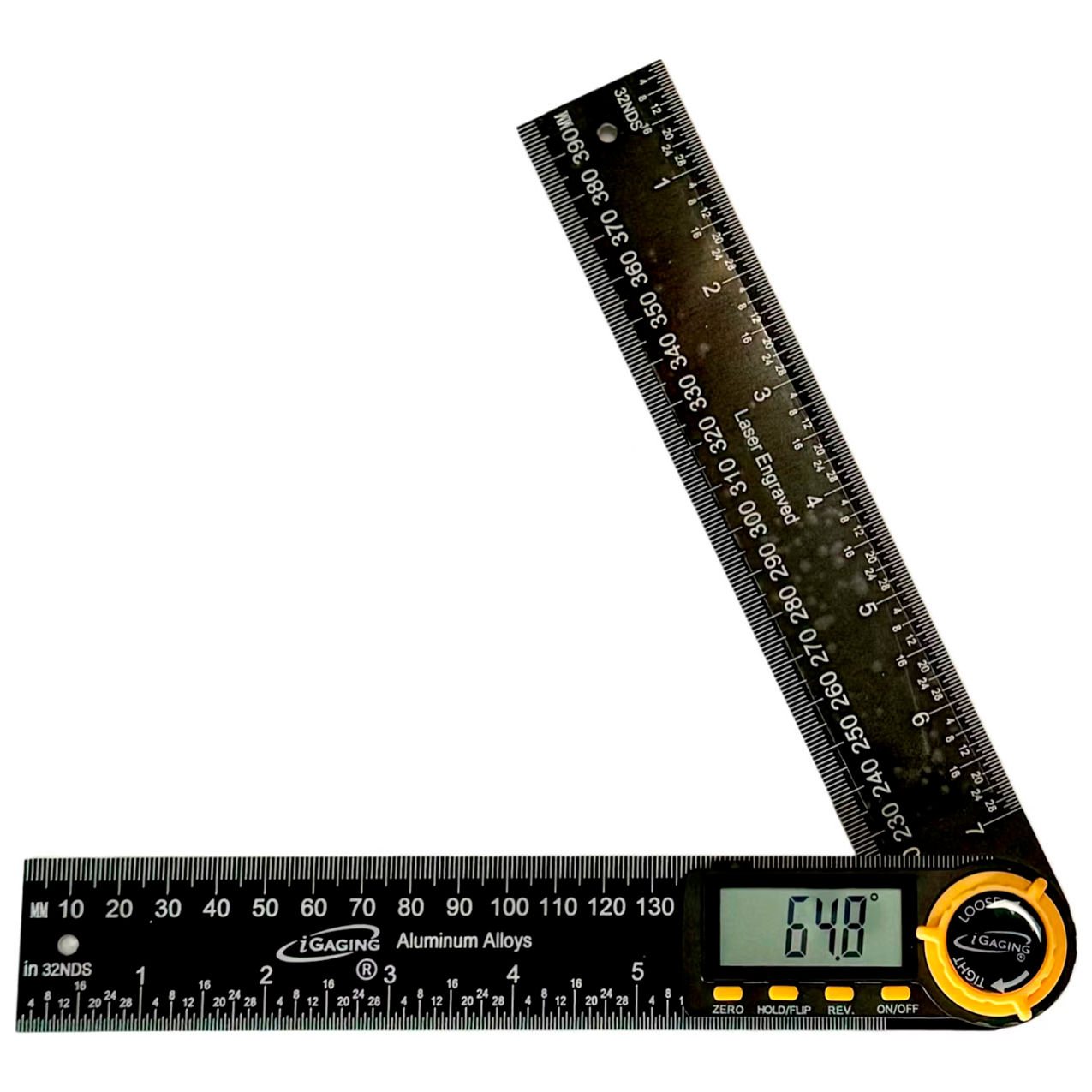 Elec Digital Protractor with X-Large display and Easy-to-Ready Scale 7"