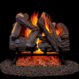 18" Vented Natural Gas Log Set, 45000 BTU, Heartland Oak