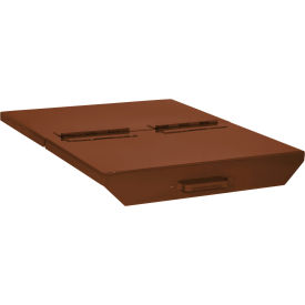 Hinged Lid For 1 Cu. Yd. Self Dumping Hopper, Brown