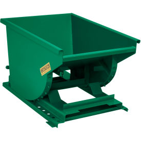 Heavy Duty Steel Self Dumping Forklift Hopper, 1/3 Cu. Yd., 6000 lb. Cap., Dark Green