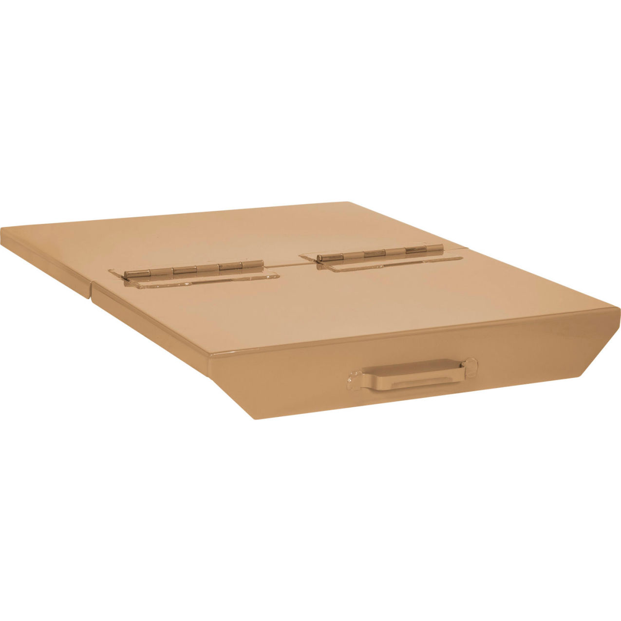 Hinged Lid For 2 Cu. Yd. Self Dumping Hopper, Tan