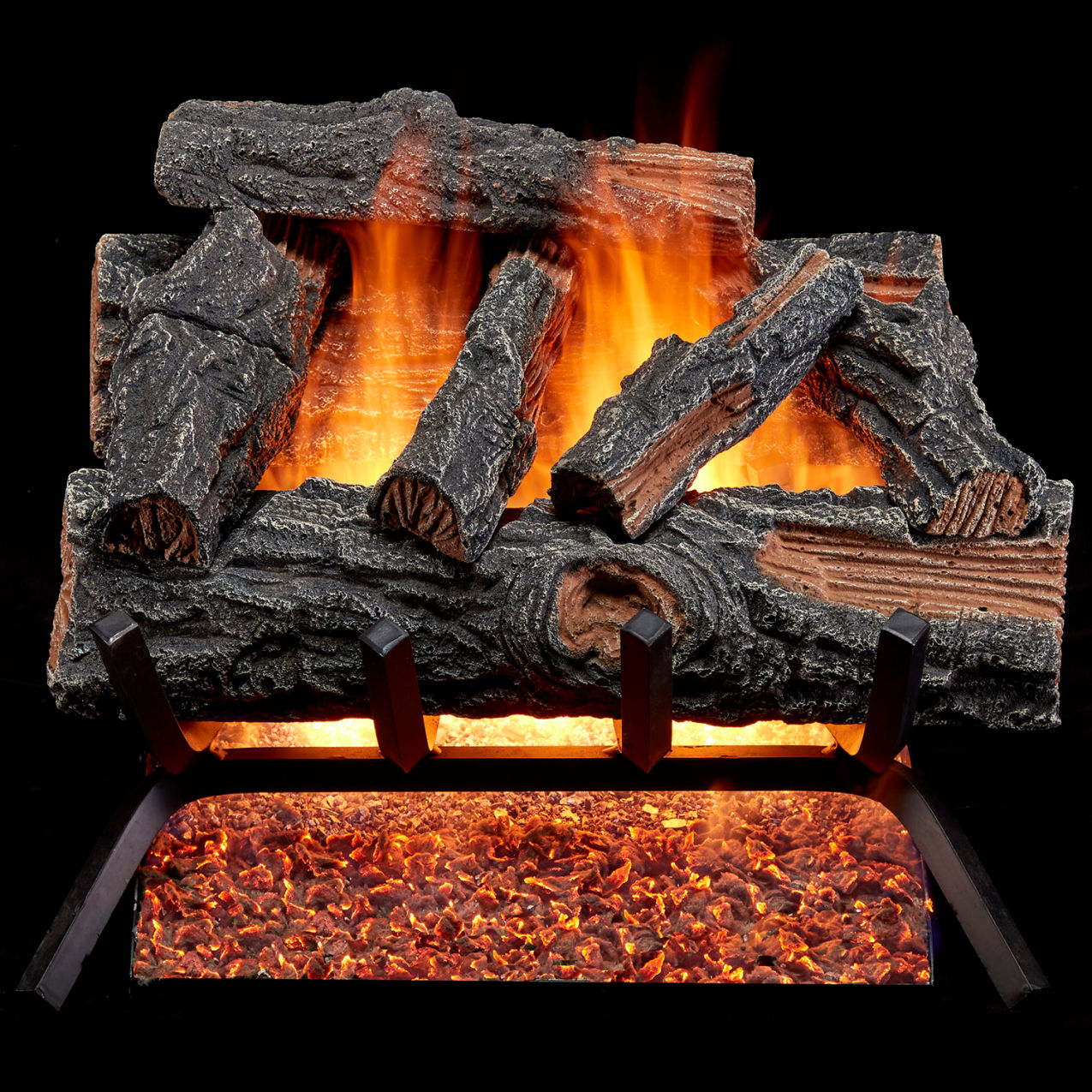 18" Vented Gas Log Set, 45000 BTU, Mountain Oak