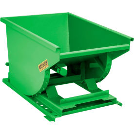 Heavy Duty Steel Self Dumping Forklift Hopper, 1/3 Cu. Yd., 6000 lb. Cap., Bright Green