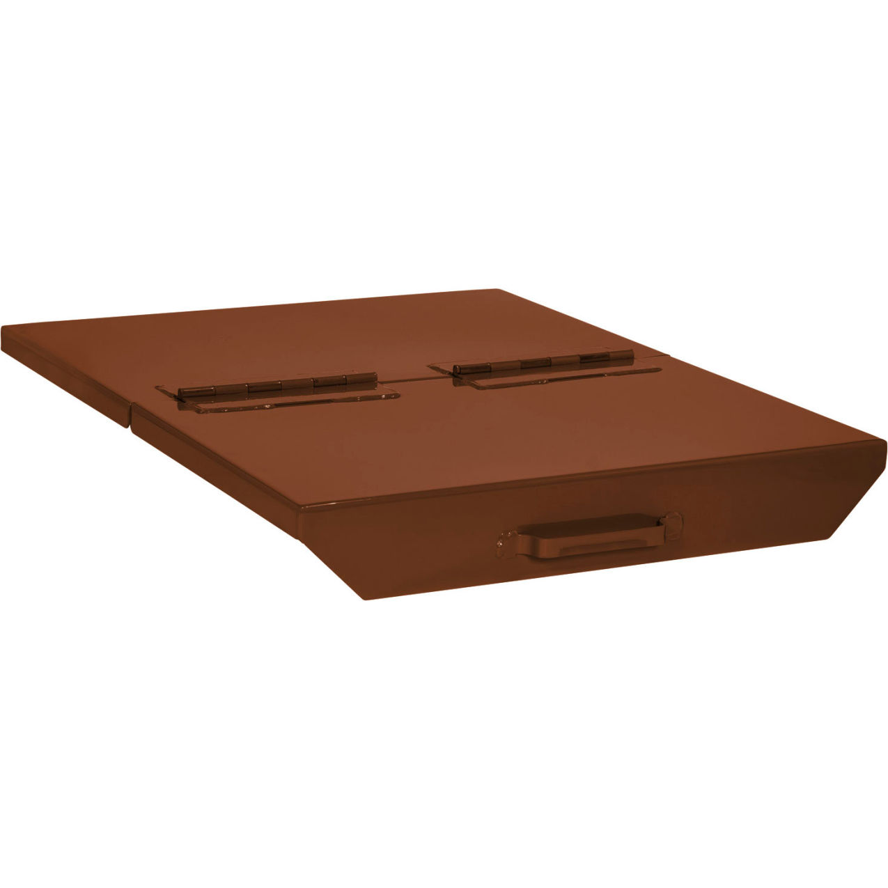 Hinged Lid For 1-1/2 Cu. Yd. Self Dumping Hopper, Brown