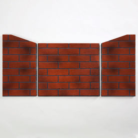 Ceramic Fiber Fireplace Brick Liner For 450 Series Fireplace Insert, Vintage Red