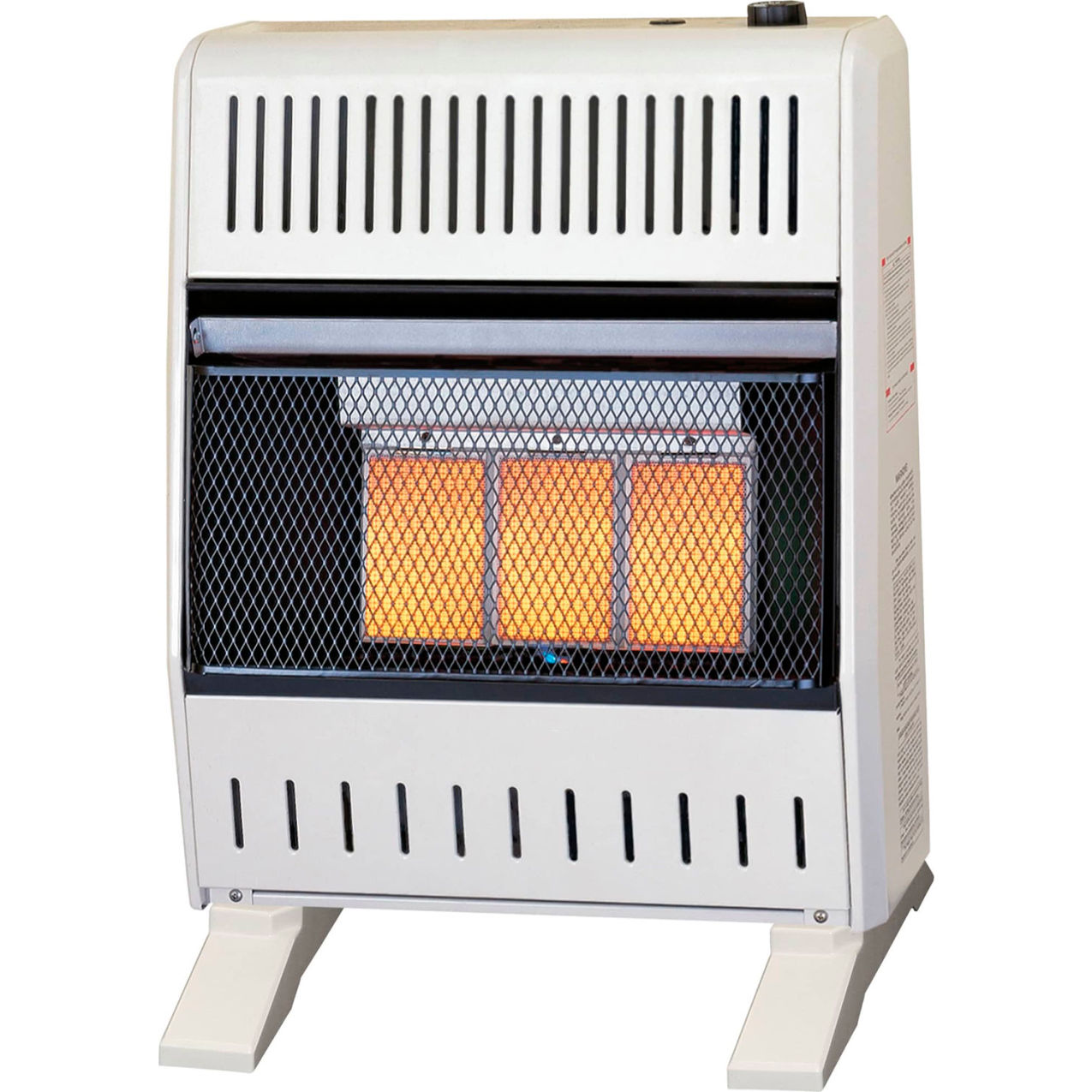 Natural Gas Ventless Infrared Heater, 18000 BTU, Manual Control