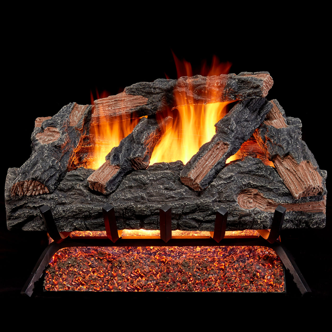 24" Vented Gas Log Set, 55000 BTU, Mountain Oak