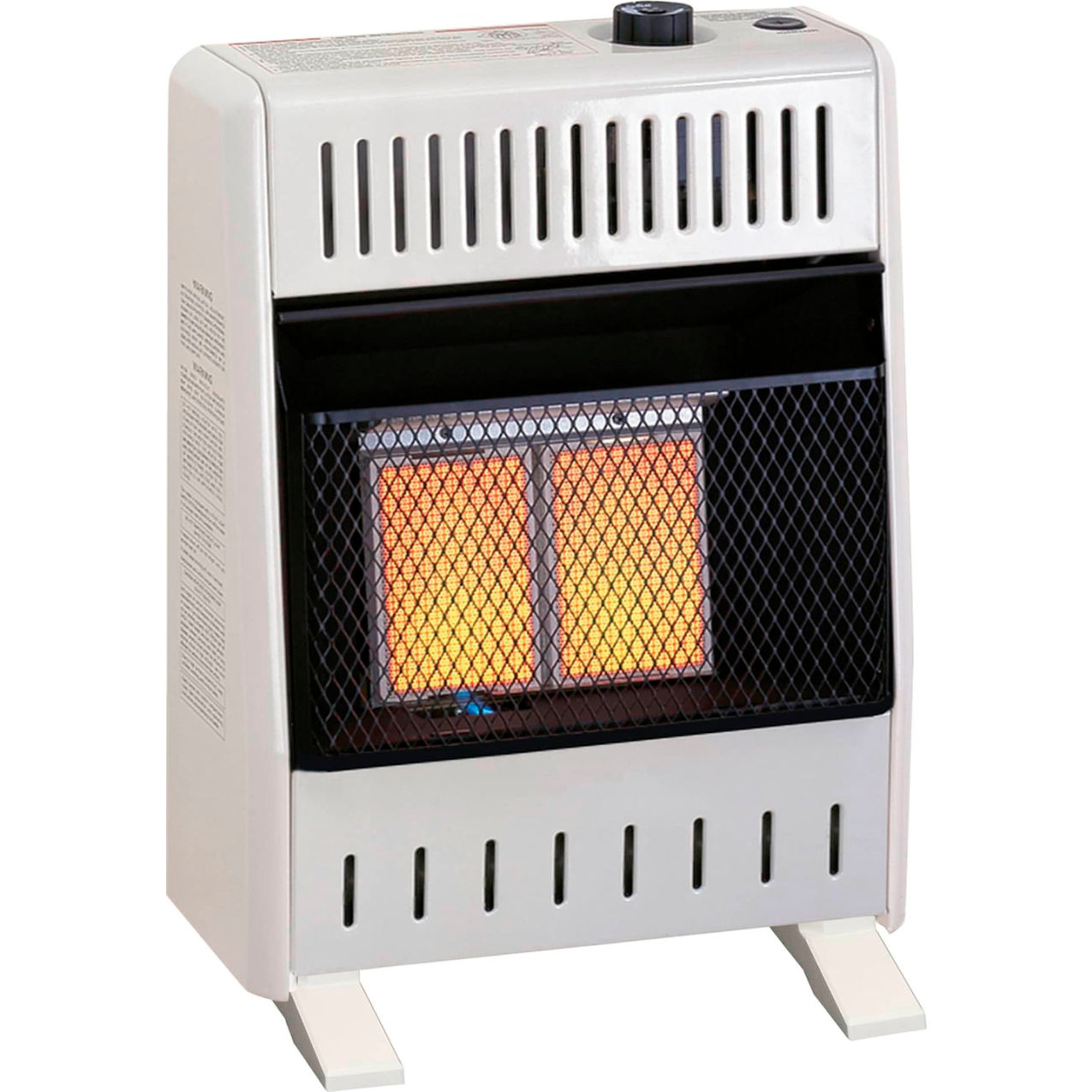 Natural Gas Ventless Infrared Heater, 10000 BTU, Manual Control