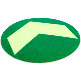 Glow In The Dark Anti Slip Arrow Markers, 4"W, Pack of 10