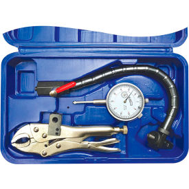 Dial indicator 0-1", 12" Flex Arm Holder, Vise Grip, Heavy Duty Case