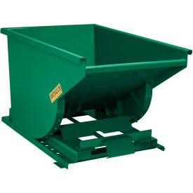 Self Dumping Forklift Hopper with Bump Release, 1/3 Cu. Yd., 2000 lb. Cap., Dark Green