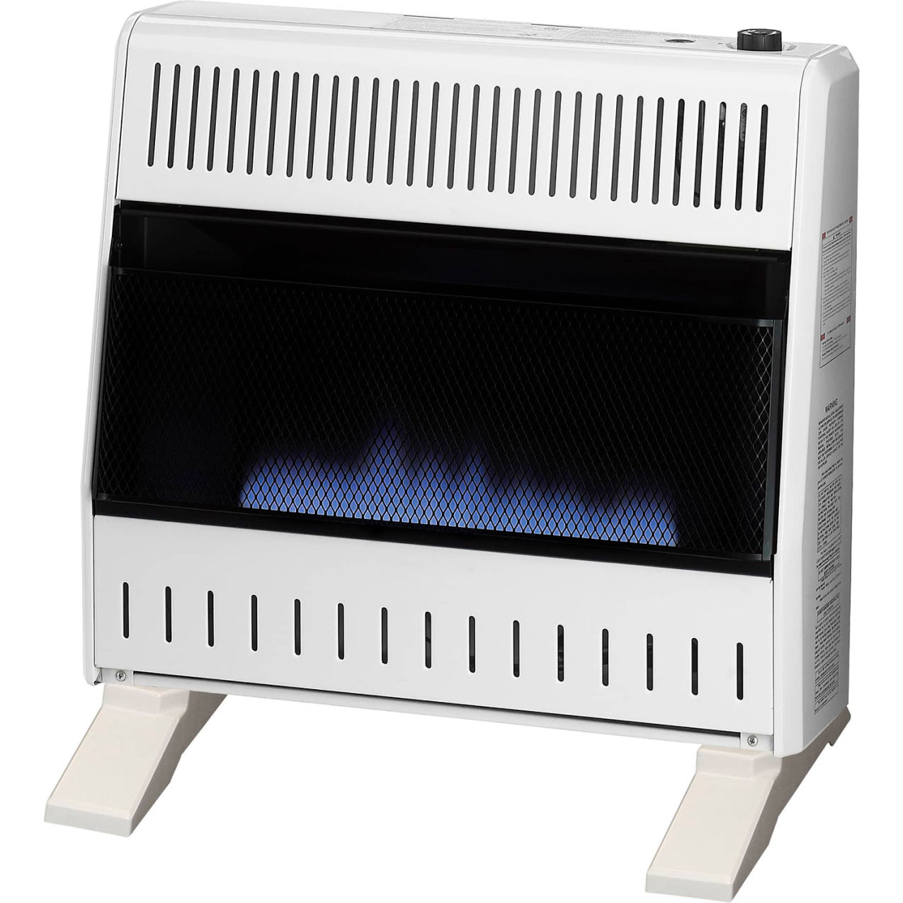 Natural Gas Ventless Blue Flame Heater, 30000 BTU, T-Stat Control