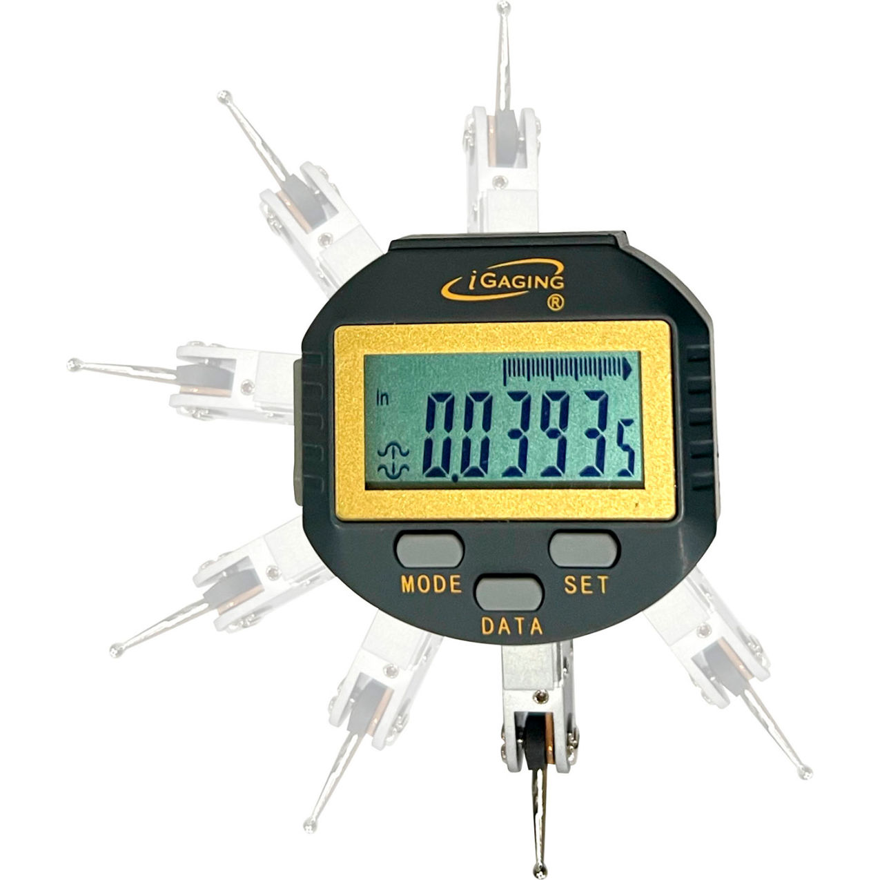 Electric Digital Test Indicator 0.030" Reading, IP67 Rating