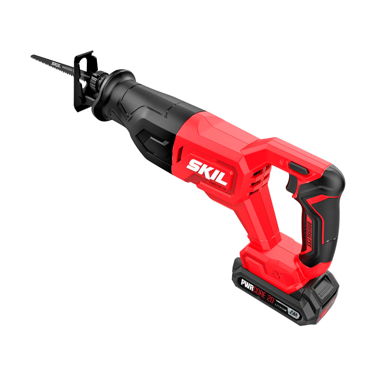 PWRCORE 20" Cordless Reciprocating Saw Kit, 20V, 2.0Ah Battery, 3200 SPM