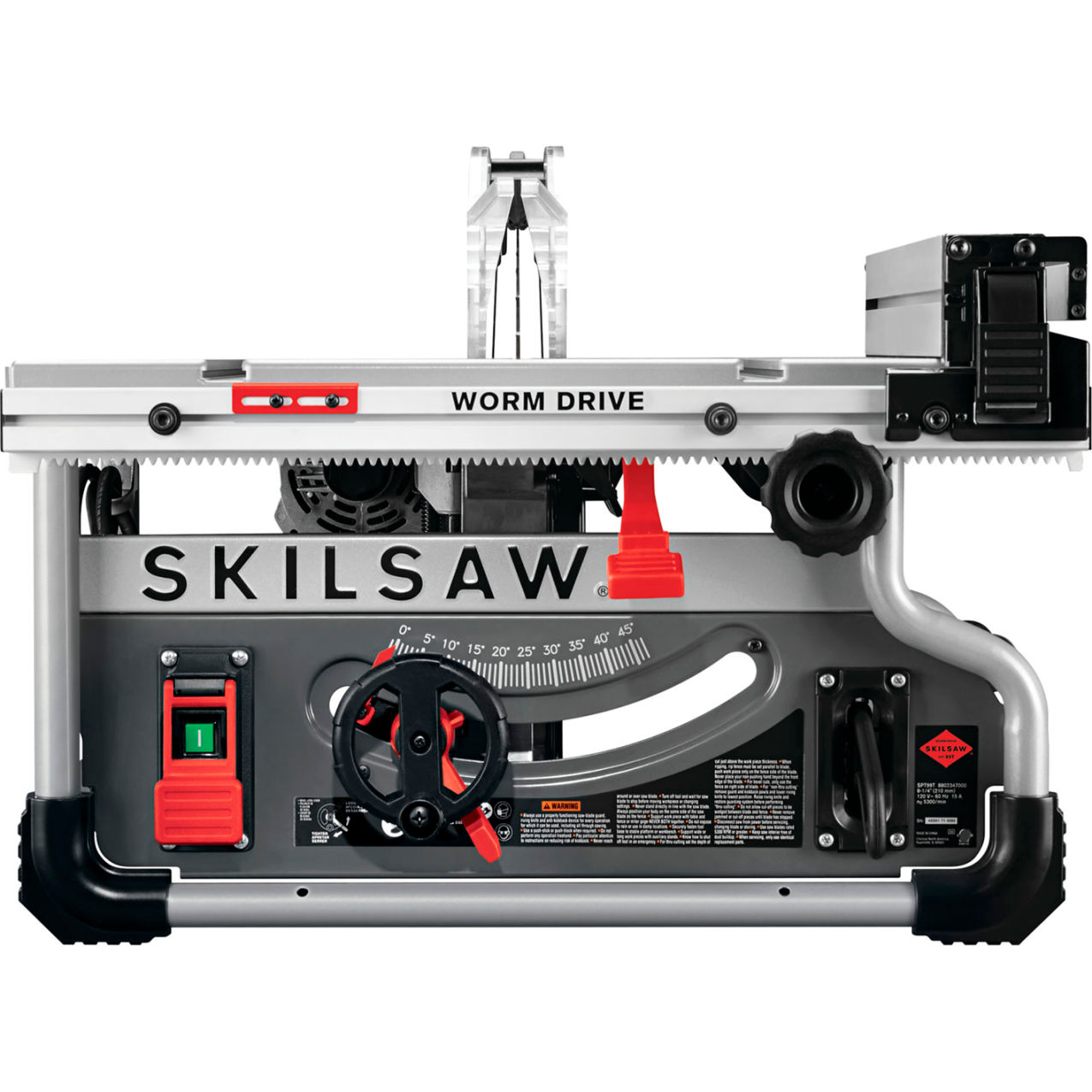 8-1/4" Portable Worm Drive Table Saw, 15A, 120V