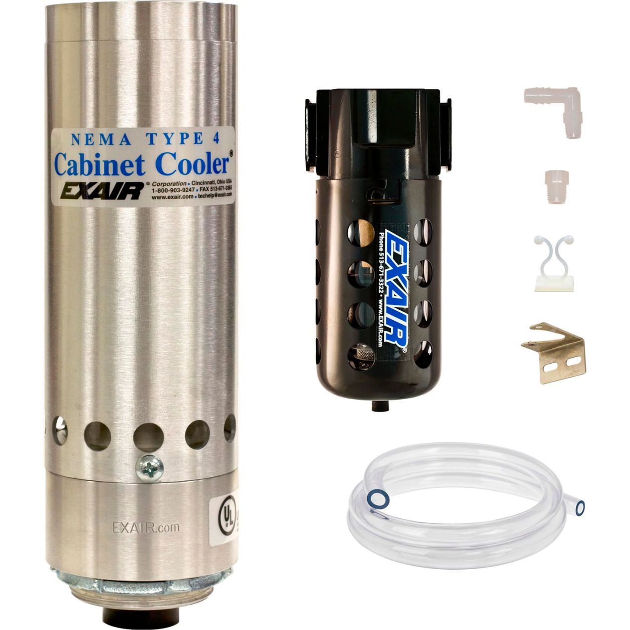 NEMA 4 Cabinet Cooler System, Continuous Operation, 15 CFM, 1/4" NPT, 1000 BTU/Hr